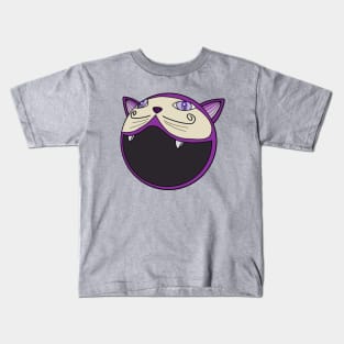 A Cat with a huge mouth Kids T-Shirt